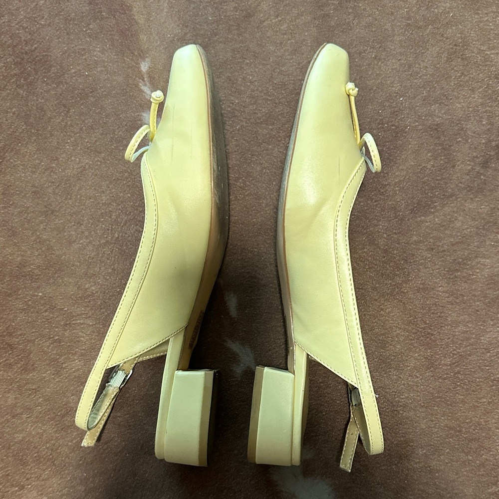 Yellow Bow Slingback Mules - Picture 3 of 6